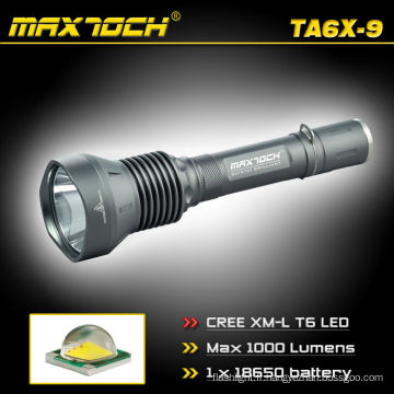 Maxtoch TA6X-9 cris T6 torche Police Super lumineux LED